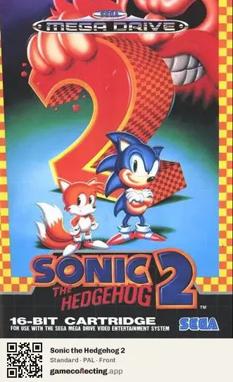 Sonic the Hedgehog 2 Sega Mega Drive / Genesis, PAL box front