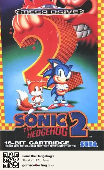 Sonic the Hedgehog 2 Sega Mega Drive / Genesis, PAL box front