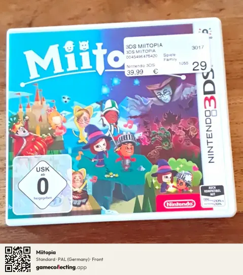 Miitopia Nintendo 3DS, Germany box front