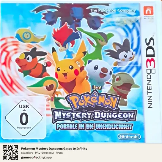 Pokémon Mystery Dungeon: Gates to Infinity Nintendo 3DS, Germany box front