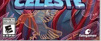 Celeste, the ESRB box on its front
