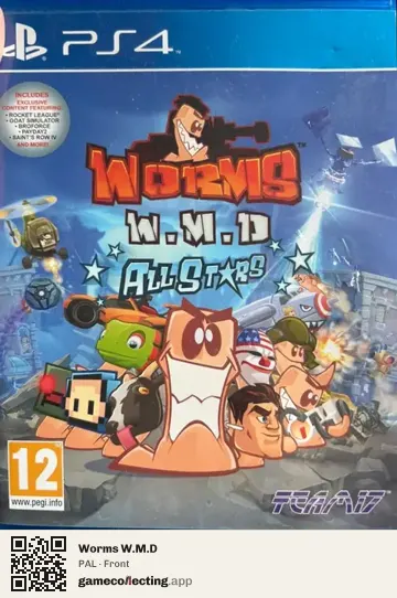 Worms W.M.D PlayStation 4, PAL box front