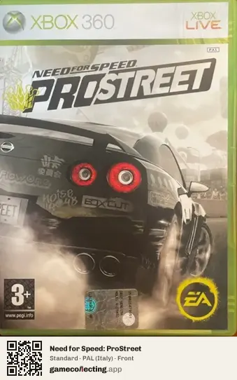 Need for Speed: ProStreet Xbox 360, Italy box front