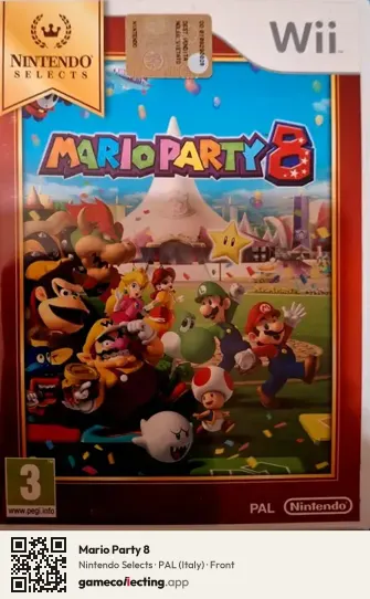 Mario Party 8 Nintendo Wii, Italy box front