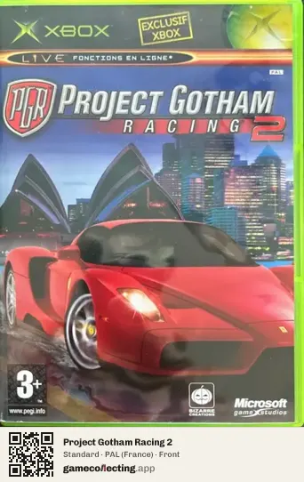 Project Gotham Racing 2 Xbox, France box front