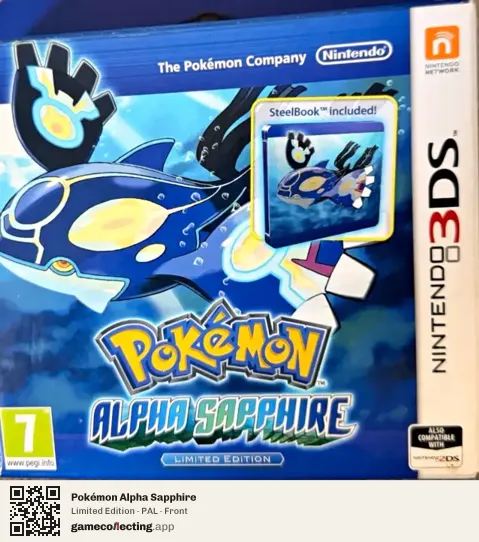 Pokémon Alpha Sapphire Nintendo 3DS, PAL box front