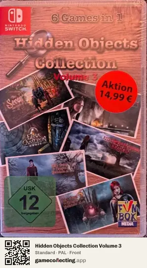 Hidden Objects Collection Volume 3 Nintendo Switch, PAL box front