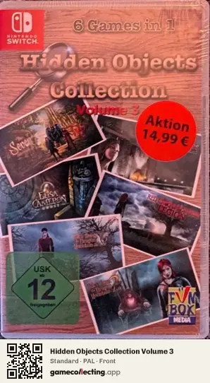 Hidden Objects Collection Volume 3 Nintendo Switch, PAL box front
