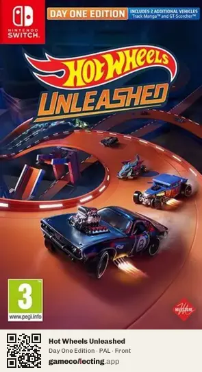 Hot Wheels Unleashed Nintendo Switch, PAL box front