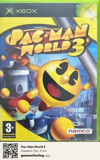 Pac-Man World 3 Xbox, PAL box front