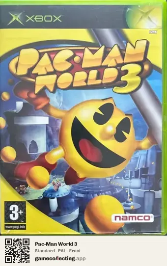 Pac-Man World 3 Xbox, PAL box front
