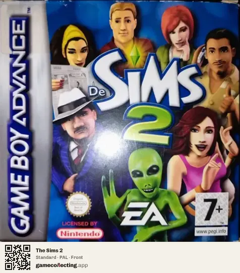 The Sims 2 Game Boy Advance, PAL box front