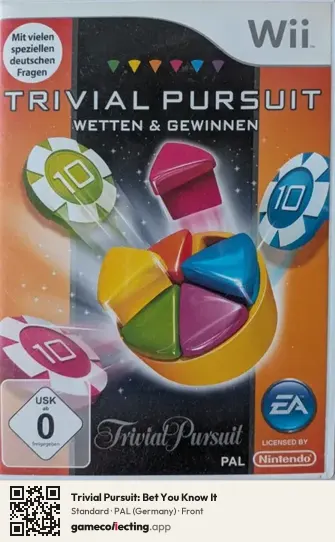 Trivial Pursuit: Bet You Know It Nintendo Wii, Germany box front