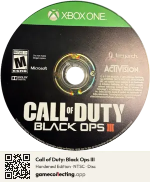 Call of Duty: Black Ops III Xbox One, NTSC disc