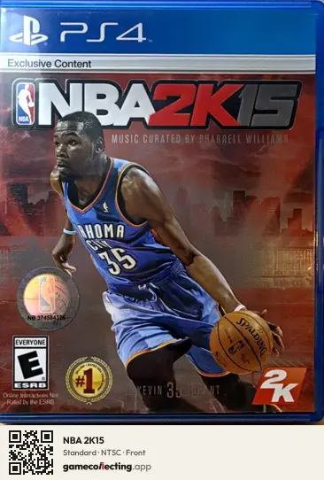 NBA 2K15 PlayStation 4, NTSC box front