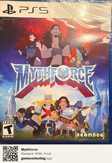MythForce PlayStation 5, NTSC box front