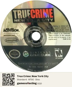 True Crime: New York City Nintendo GameCube, NTSC disc