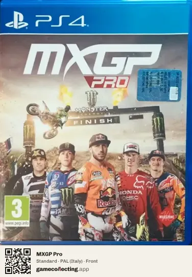 MXGP Pro PlayStation 4, Italy box front