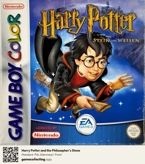 Harry Potter and the Philosopher's Stone Game Boy Color, Germany box front