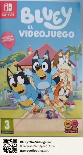 Bluey: The Videogame Nintendo Switch, Spain box front
