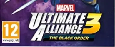 Marvel Ultimate Alliance 3: The Black Order, the PEGI square on its front