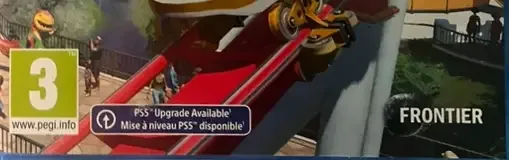 Planet Coaster: Console Edition, the PEGI square on its front