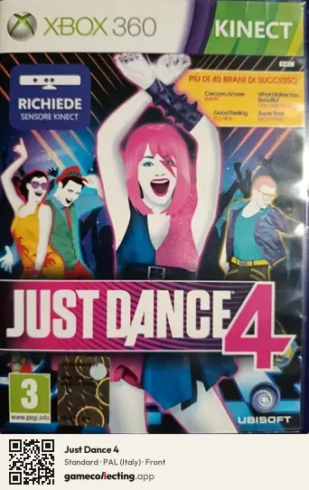 Just Dance 4 Xbox 360, Italy box front