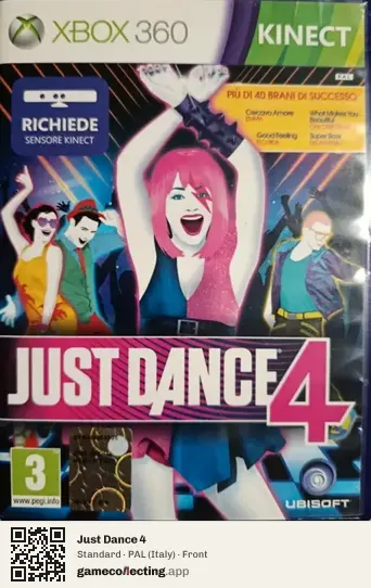 Just Dance 4 Xbox 360, Italy box front