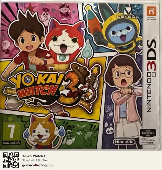 Yo-kai Watch 3 Nintendo 3DS, PAL box front