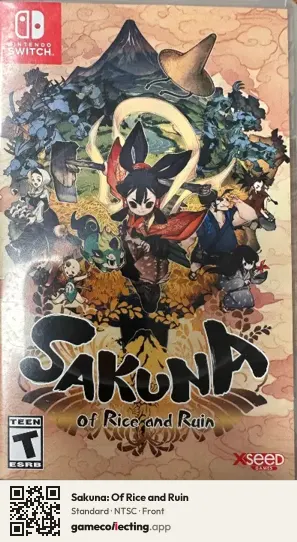 Sakuna: Of Rice and Ruin Nintendo Switch, NTSC box front