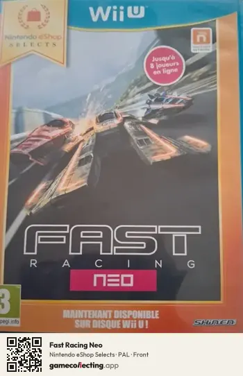 Fast Racing Neo Nintendo Wii U, PAL box front