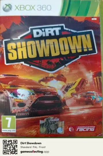 Dirt Showdown Xbox 360, PAL box front