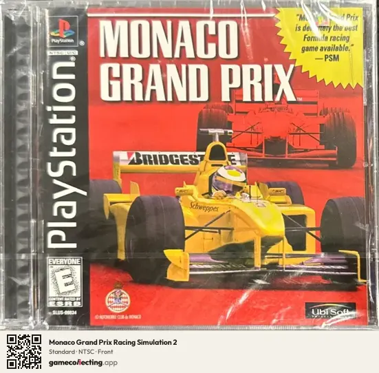 Monaco Grand Prix Racing Simulation 2 PlayStation, NTSC box front