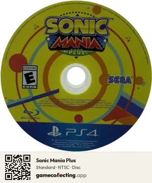 Sonic Mania Plus PlayStation 4, NTSC disc