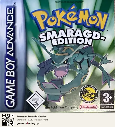 Pokémon Emerald Version Game Boy Advance, Germany box front