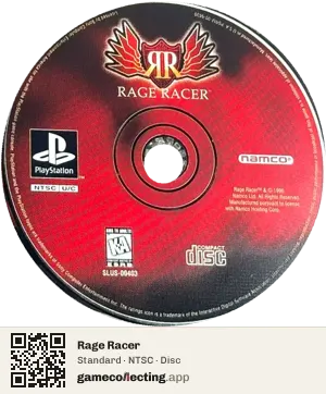 Rage Racer PlayStation, NTSC disc