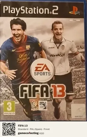 FIFA 13 PlayStation 2, Spain box front
