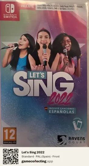 Let's Sing 2022 Nintendo Switch, Spain box front