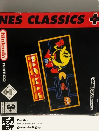 Pac-Man Game Boy Advance, PAL box front