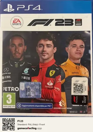F1 23 PlayStation 4, Italy box front