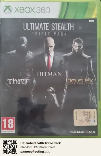 Ultimate Stealth Triple Pack Xbox 360, Italy box front