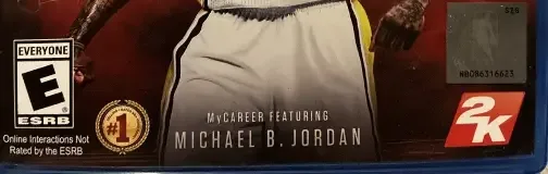 NBA 2K17, the ESRB box on its front