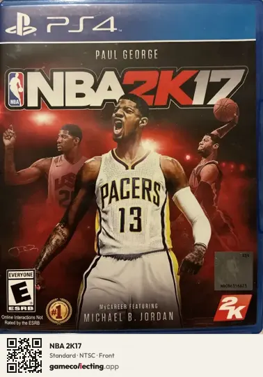 NBA 2K17 PlayStation 4, NTSC box front
