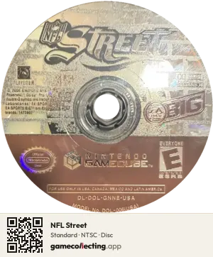 NFL Street Nintendo GameCube, NTSC disc