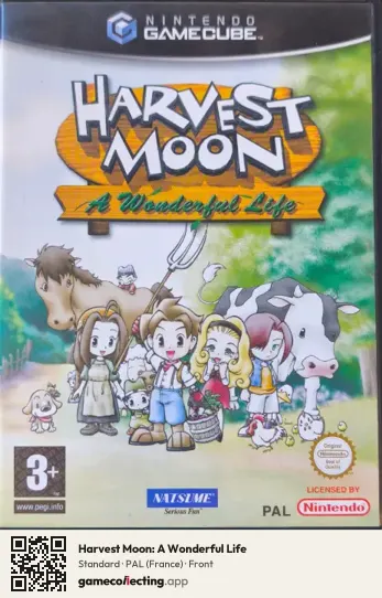 Harvest Moon: A Wonderful Life Nintendo GameCube, France box front