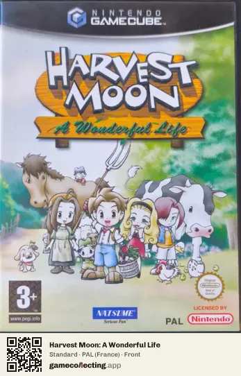 Harvest Moon: A Wonderful Life Nintendo GameCube, France box front