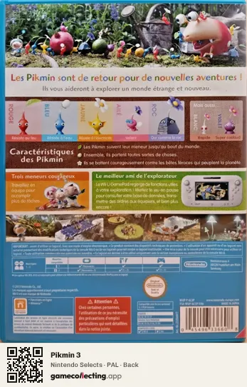 Pikmin 3 Nintendo Wii U, PAL box back