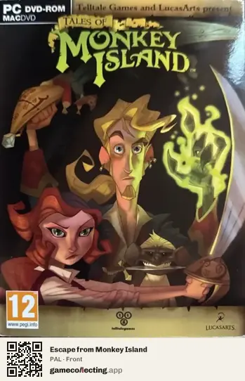 Escape from Monkey Island Computer, PAL box front