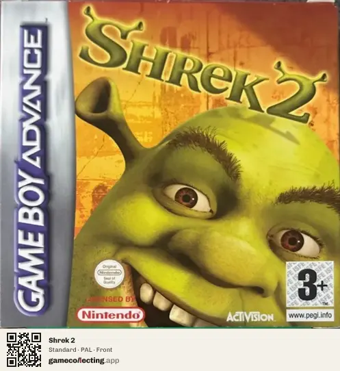 Shrek 2 Game Boy Advance, PAL box front