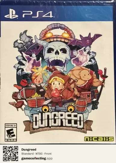 Dungreed PlayStation 4, NTSC box front